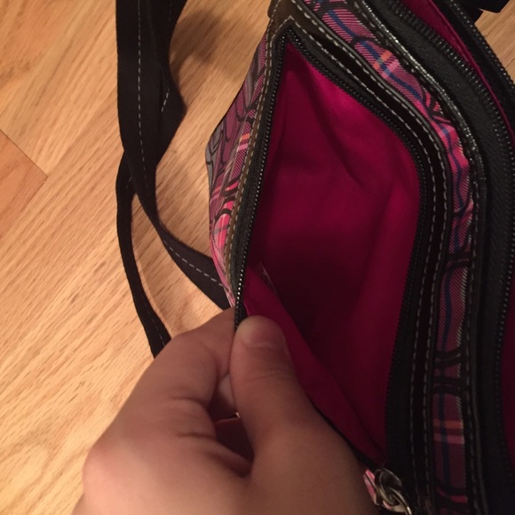 Like new Coach Plaid Cross Body Bag - Picture 4 of 4